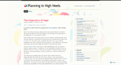 Desktop Screenshot of planninginhighheels.com