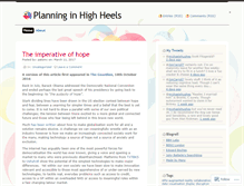 Tablet Screenshot of planninginhighheels.com